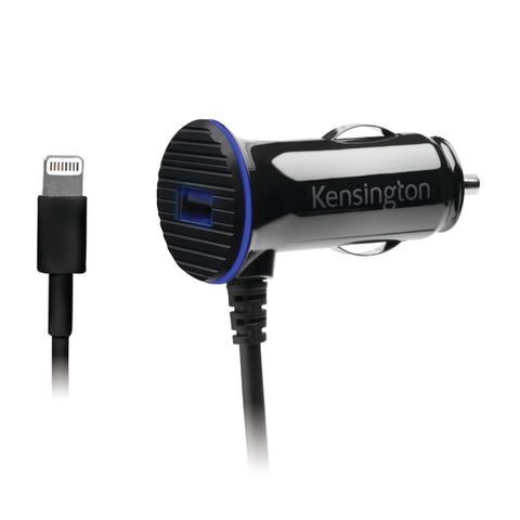 Kensington PowerBolt 3.4 Dual Fast Charger Car Charger with Lighting Cable